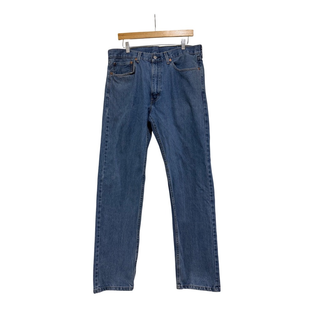 Levi's 505 Regular Fit Straight Leg Men's Blue Denim‎ Jeans W36 L34 Normcore